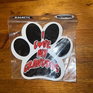 NWT I LOVE MY GRANDDOG Magnet